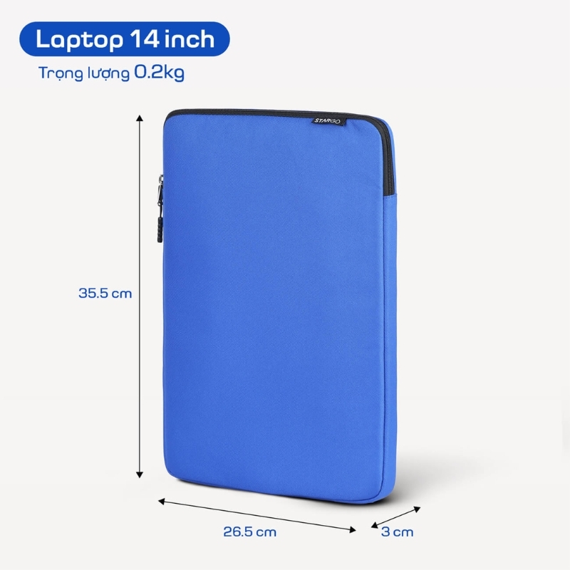 Túi chống sốc laptop 14 / 15.6 inch STARGO Lapcase mỏng nhẹ, tinh giản, đệm dày ôm sát máy