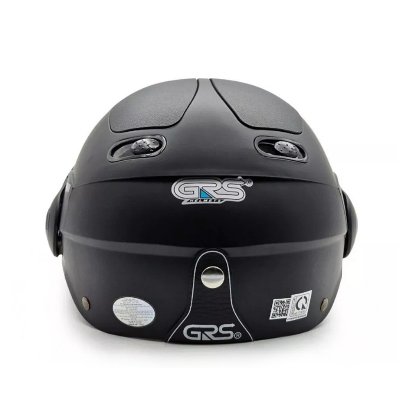 Mũ bảo hiểm 1/2 đầu có kính GRS A102K - MBH nửa đầu kính ngoài an toàn, nhỏ gọn, ôm sát đầu, chắn gió bụi