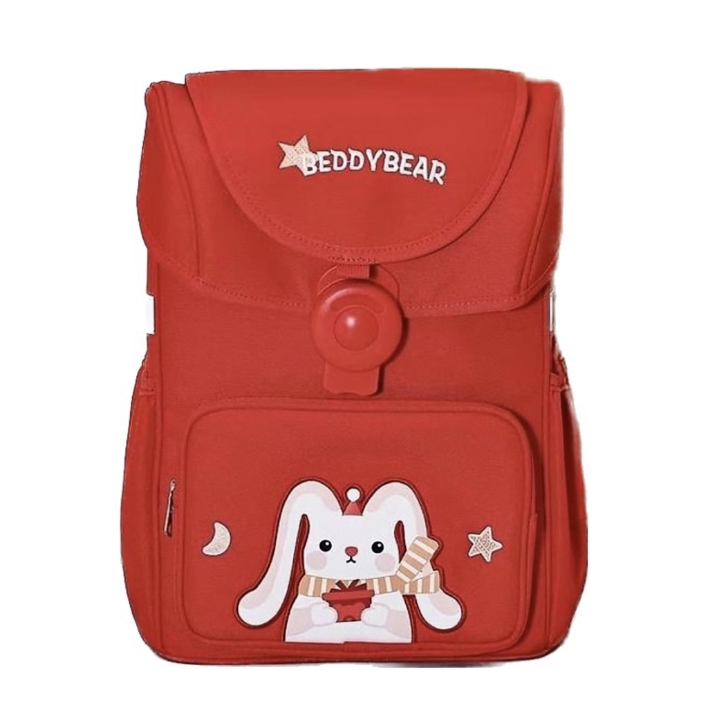 Balo Tiểu Học Chống Gù BEDDYBEAR Schoolbag Thỏ Đỏ Cho Bé Từ 6 Tuổi BF-THO
