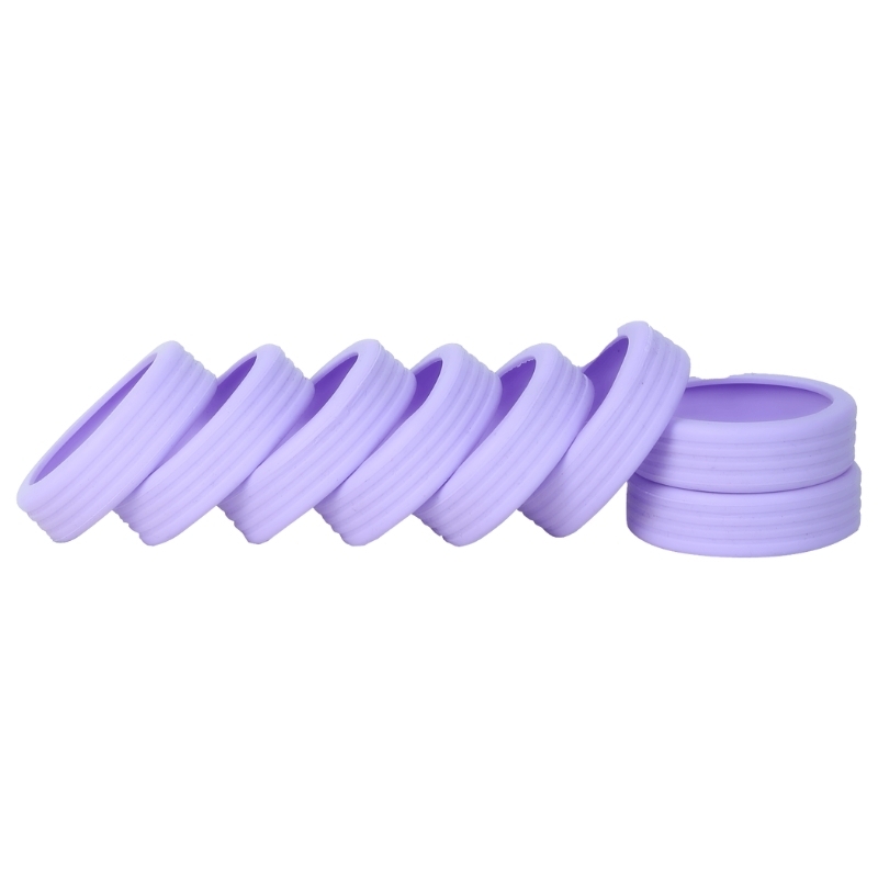 Bộ 8 vòng cao su bảo vệ bánh xe vali STARGO Mollis - Silicone co giãn giảm tiếng ồn, dễ sử dụng, dễ vệ sinh