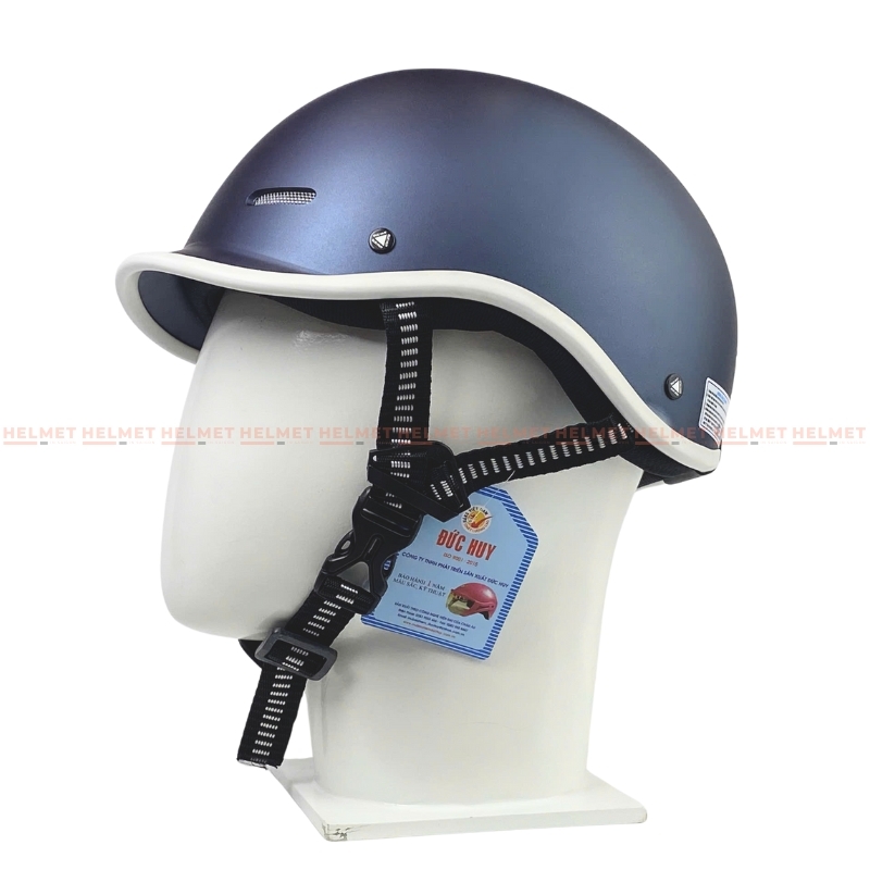 Mũ bảo hiểm cá heo 1/2 đầu ĐỨC HUY CKC 011 - MBH nửa đầu chuẩn an toàn, thoáng khí, năng động, thời trang