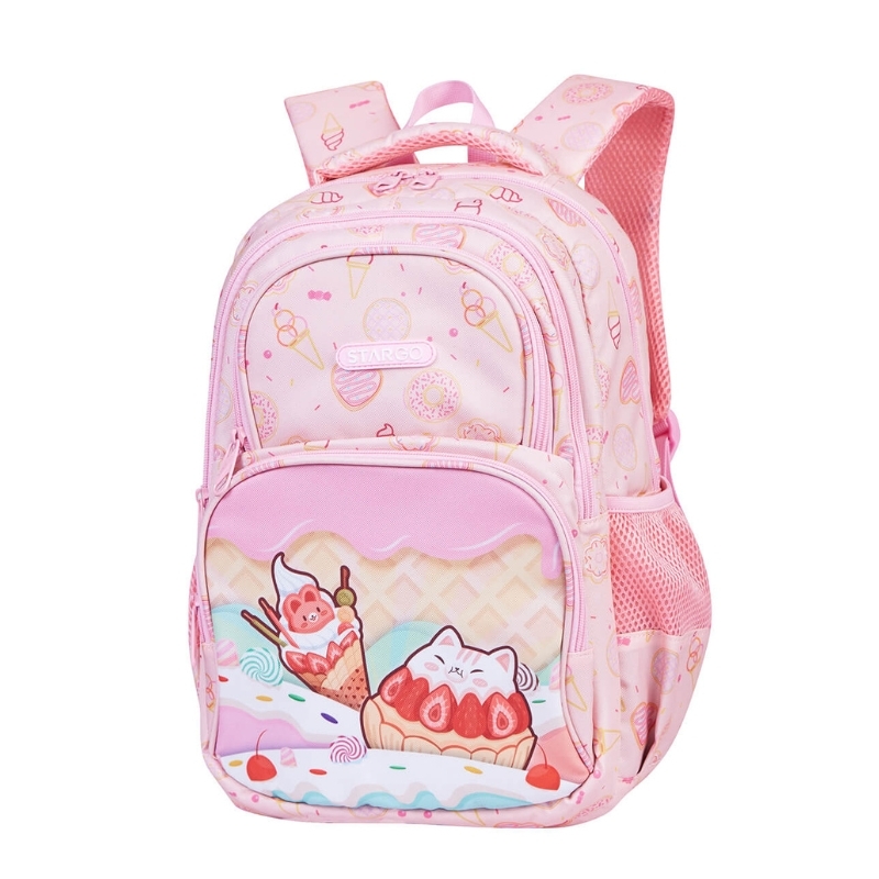 Balo chống gù siêu nhẹ STARGO Wiggy / Lolly cho bé gái học sinh tiểu học lớp 3 4 5 - Đứng form, cài trợ lực