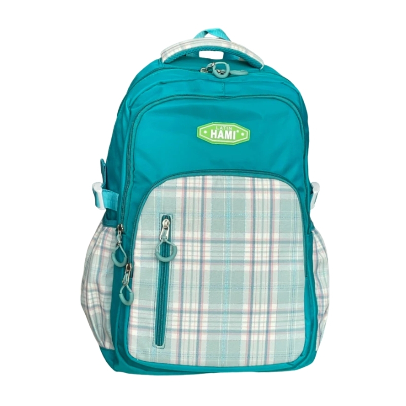 Balo teen HAMI 3318 nhiều ngăn cho học sinh, sinh viên - Dễ thương, trượt nước, có dây nén, đai gài vali