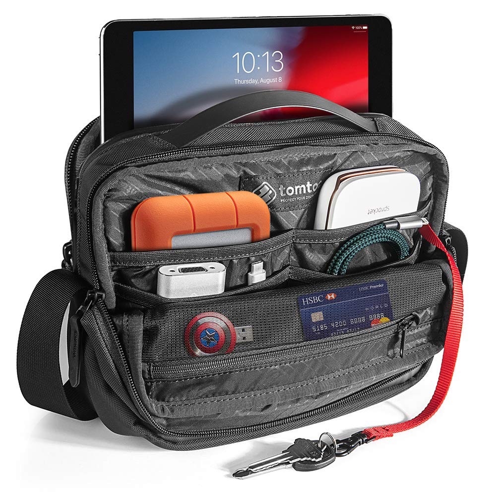 Túi Đeo Đa Năng TOMTOC Crossbody Breeze For Tech Accessories and iPad 10.5/Pro 11 inch/Tablet/Notebook 11 inch T20S1D1