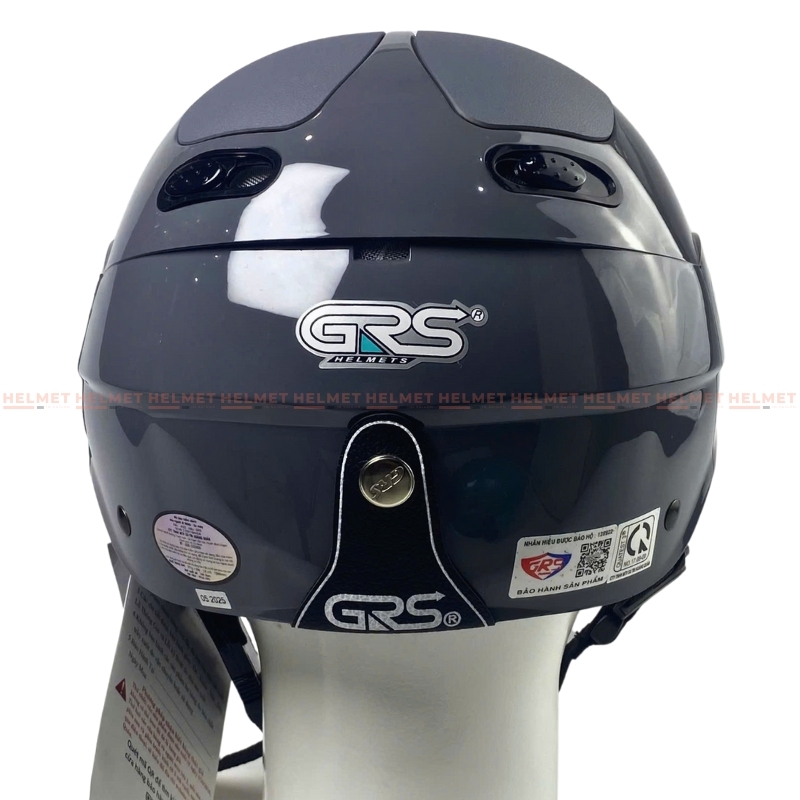 Mũ bảo hiểm 1/2 đầu GRS A102 - MBH nửa đầu gọn nhẹ chuẩn an toàn, chịu va đập mạnh, thoáng khí