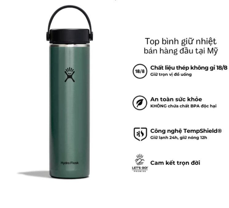 Bình giữ nhiệt Hydro Flask 24 Oz Lightweight Flex Cap B