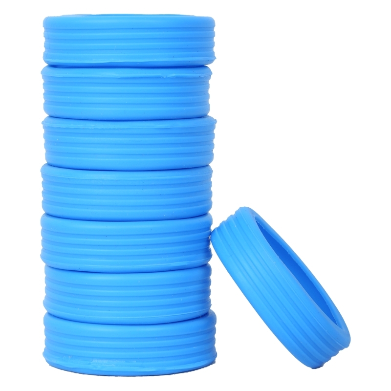 Bộ 8 vòng cao su bảo vệ bánh xe vali STARGO Mollis - Silicone co giãn giảm tiếng ồn, dễ sử dụng, dễ vệ sinh