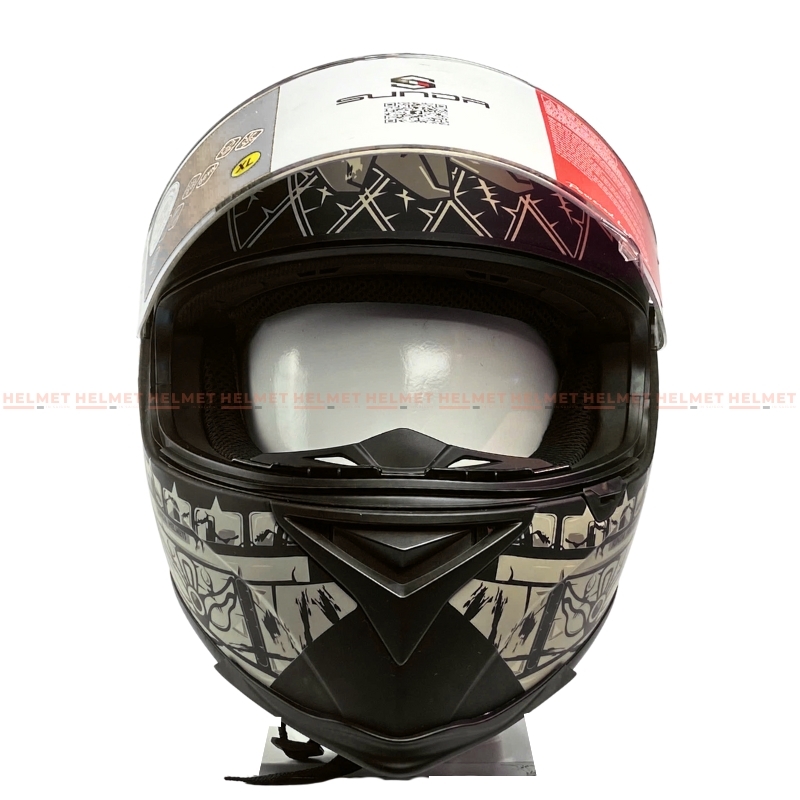 Mũ bảo hiểm fullface 1 kính SUNDA 822 - MBH phượt, biker, thoáng khí, êm dày, thiết kế tinh tế, cá tính