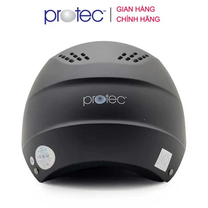 Mũ bảo hiểm 1/2 đầu Protec VIC không kính - MBH nửa đầu thoáng khí, êm nhẹ, đơn giản, chắc chắn, chịu va đập tốt