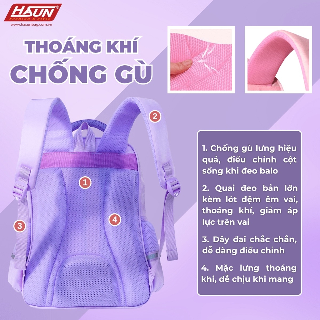 Balo Chống Gù Dành Cho Học Sinh tiểu học HASUN HS 2541.2