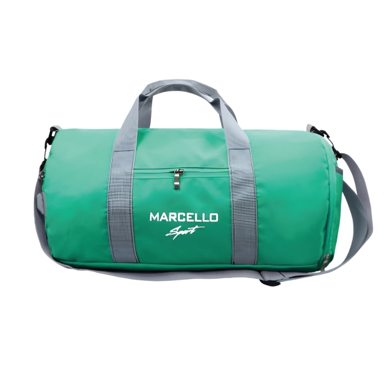 Túi trống thể thao unisex MARCELLO T100 - Túi xách du lịch / tập gym có ngăn đựng giày, quai xách 2 chiều