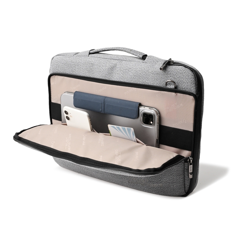 Túi chống sốc laptop 15.6 inch MR VUI 012 siêu nhẹ có dây đeo, vải trượt nước - Màu đen, xanh navy, xám