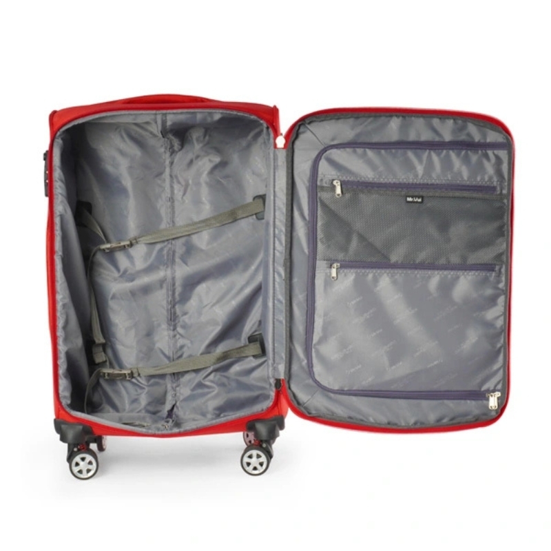 Vali kéo vải MR VUI 204 size ký gửi 24 inch - Khóa số TSA, bánh xe đôi xoay, có nametag, quai xách 2 chiều