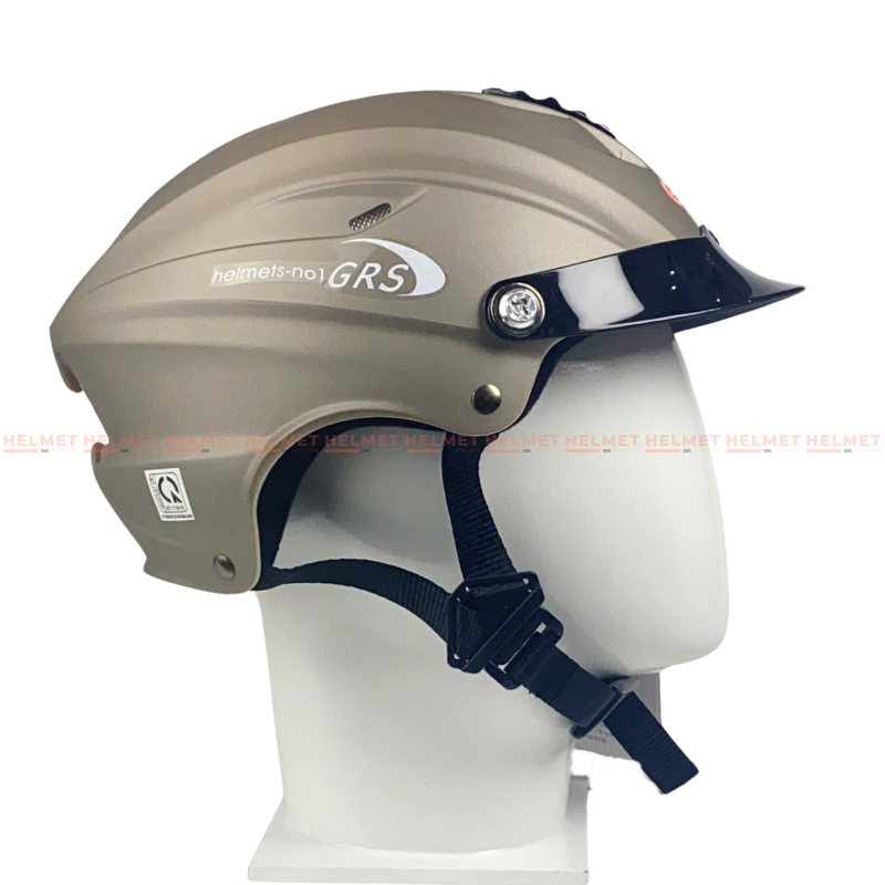 Mũ bảo hiểm 1/2 đầu GRS A760 nhám không kính – Siêu Nhẹ, Cực Êm, Chống Trầy