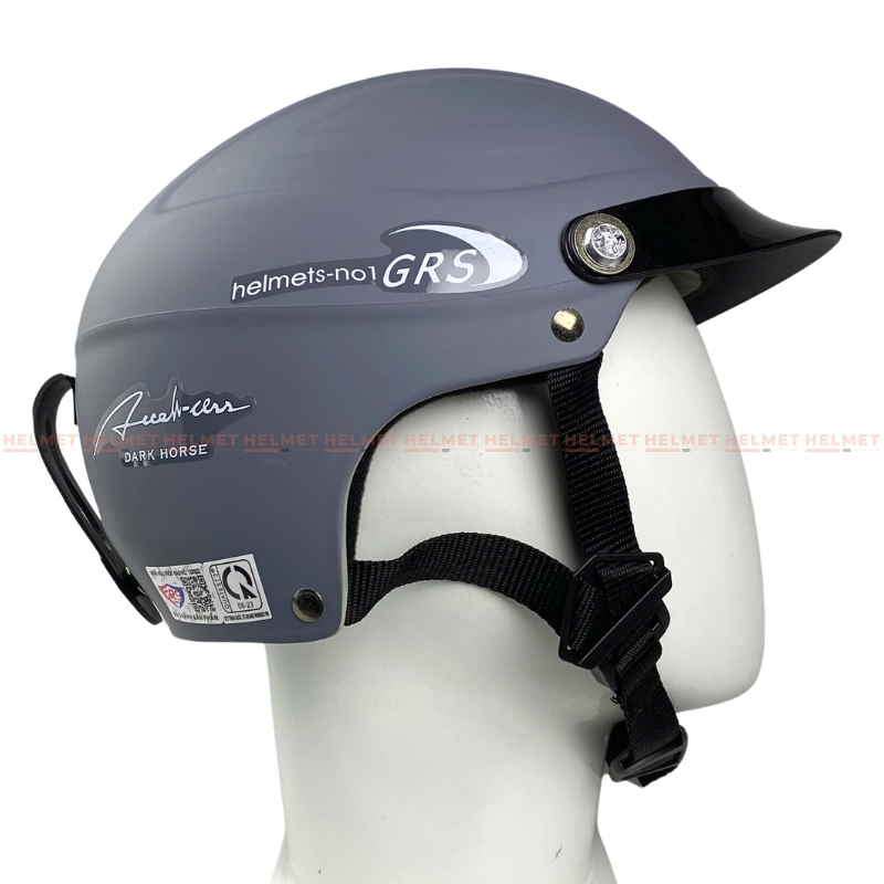 Mũ bảo hiểm 1/2 đầu GRS A860 không kính size lớn - MBH nửa đầu chuẩn an toàn, cực êm, chống trầy