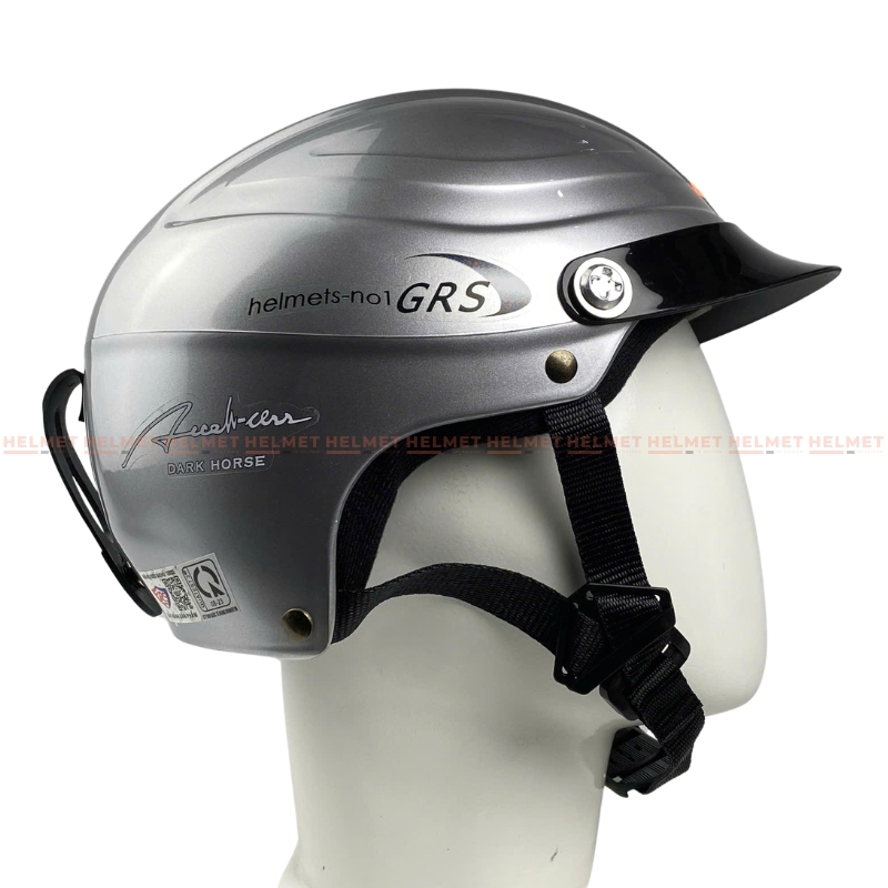 Mũ bảo hiểm 1/2 đầu GRS A860 không kính size lớn - MBH nửa đầu chuẩn an toàn, cực êm, chống trầy