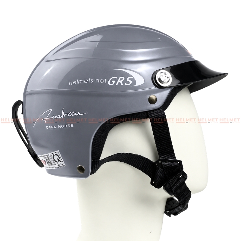 Mũ bảo hiểm 1/2 đầu GRS A860 không kính size lớn - MBH nửa đầu chuẩn an toàn, cực êm, chống trầy