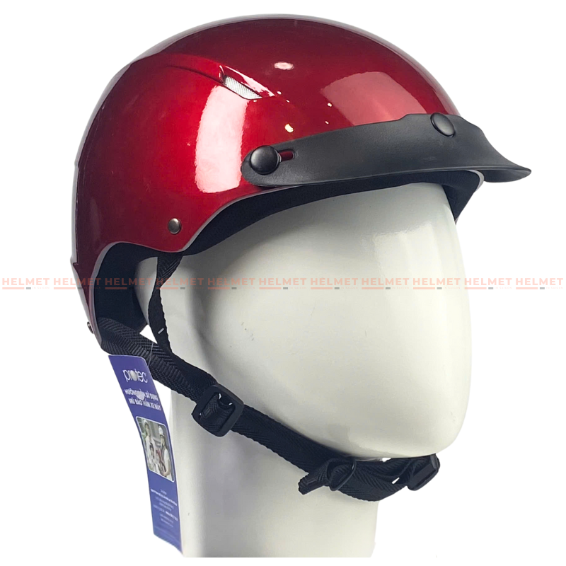 Mũ bảo hiểm 1/2 đầu Protec VIC không kính - MBH nửa đầu thoáng khí, êm nhẹ, đơn giản, chắc chắn, chịu va đập tốt