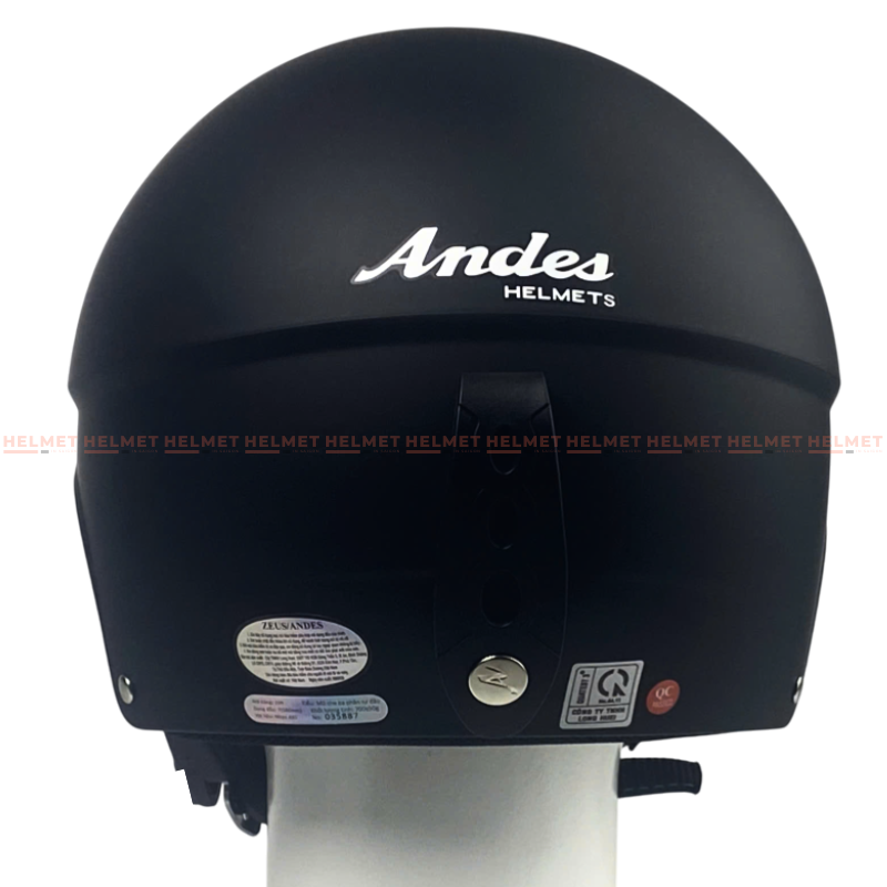 Mũ bảo hiểm 1/2 đầu ANDES 3S109 không kính - MBH nửa đầu hiện đại, chống va đập, chắc chắn, ngăn ngừa bệnh da đầu