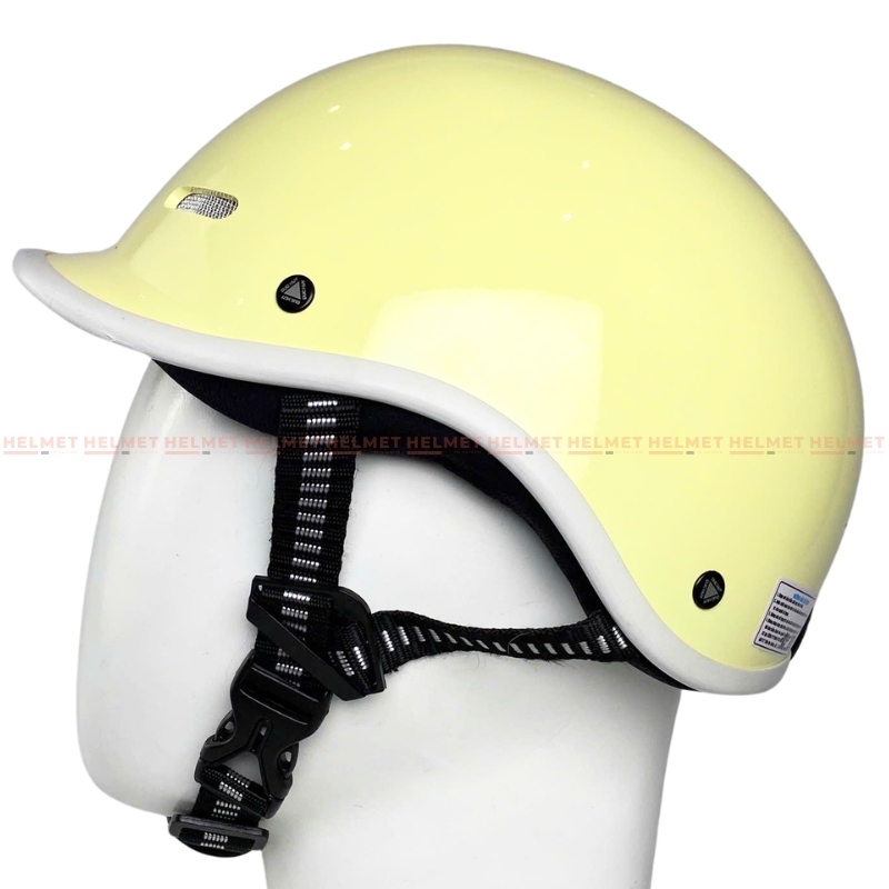 Mũ bảo hiểm cá heo 1/2 đầu ĐỨC HUY CKC 011 - MBH nửa đầu chuẩn an toàn, thoáng khí, năng động, thời trang