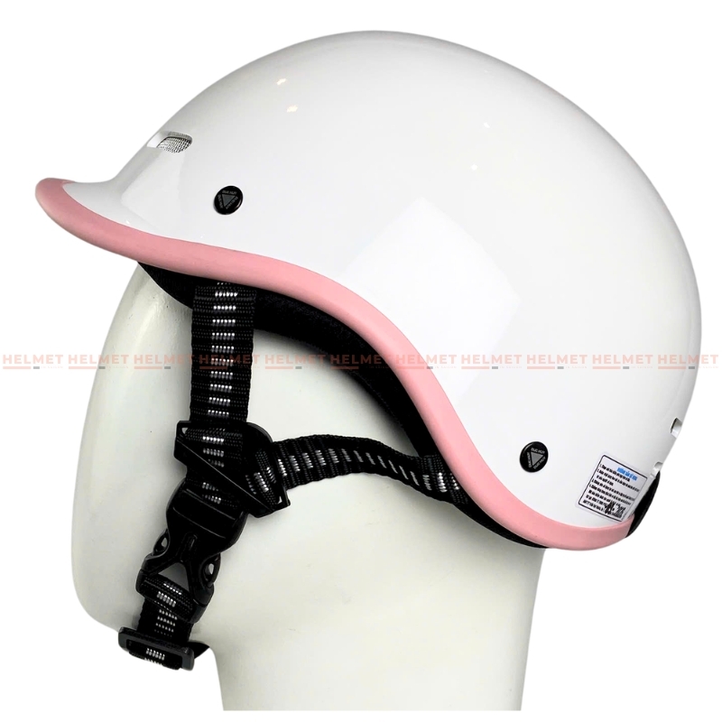Mũ bảo hiểm cá heo 1/2 đầu ĐỨC HUY CKC 011 - MBH nửa đầu chuẩn an toàn, thoáng khí, năng động, thời trang