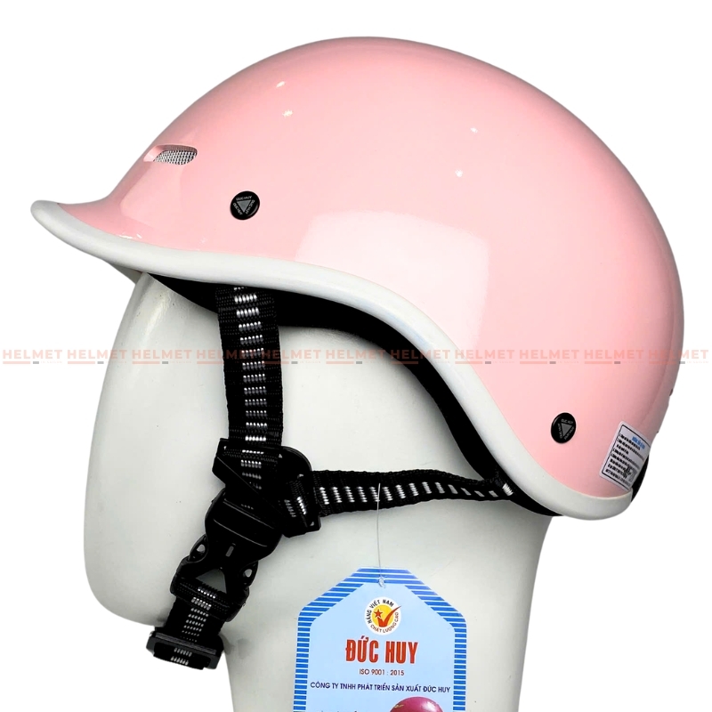 Mũ bảo hiểm cá heo 1/2 đầu ĐỨC HUY CKC 011 - MBH nửa đầu chuẩn an toàn, thoáng khí, năng động, thời trang