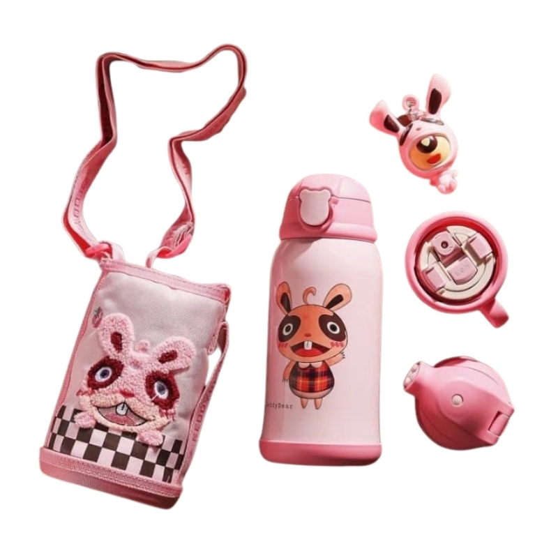 [CHÍNH HÃNG] Bình giữ nhiệt Trẻ em dung tích 630 ml- 3 nắp thay thế BEDDYBEAR RT104 - tại Balonation.vn