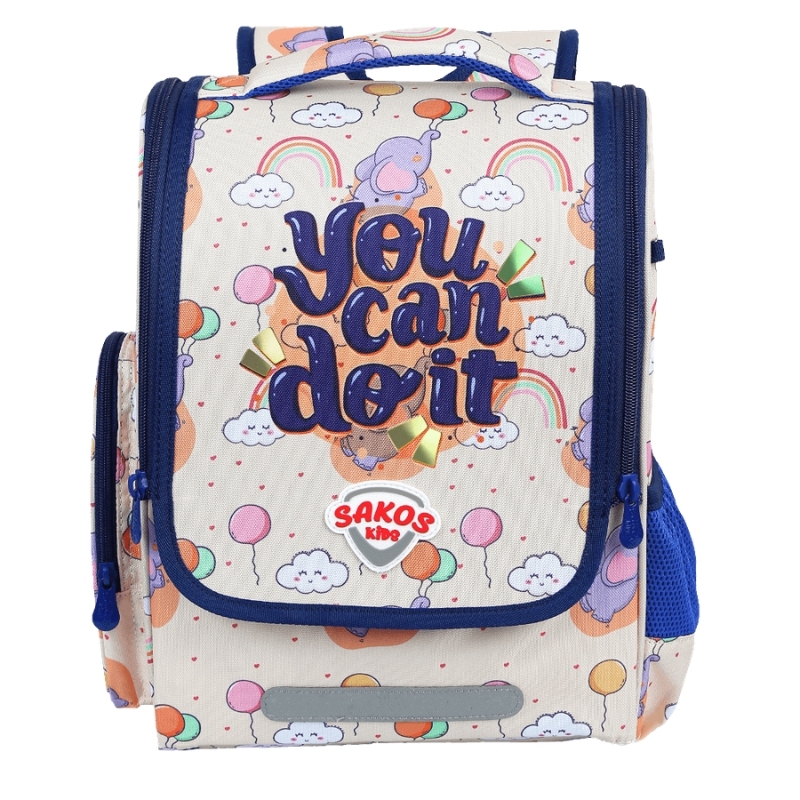 Balo chống gù Học Sinh Tiểu Học SAKOS KID JOLLY - BH Dài Hạn