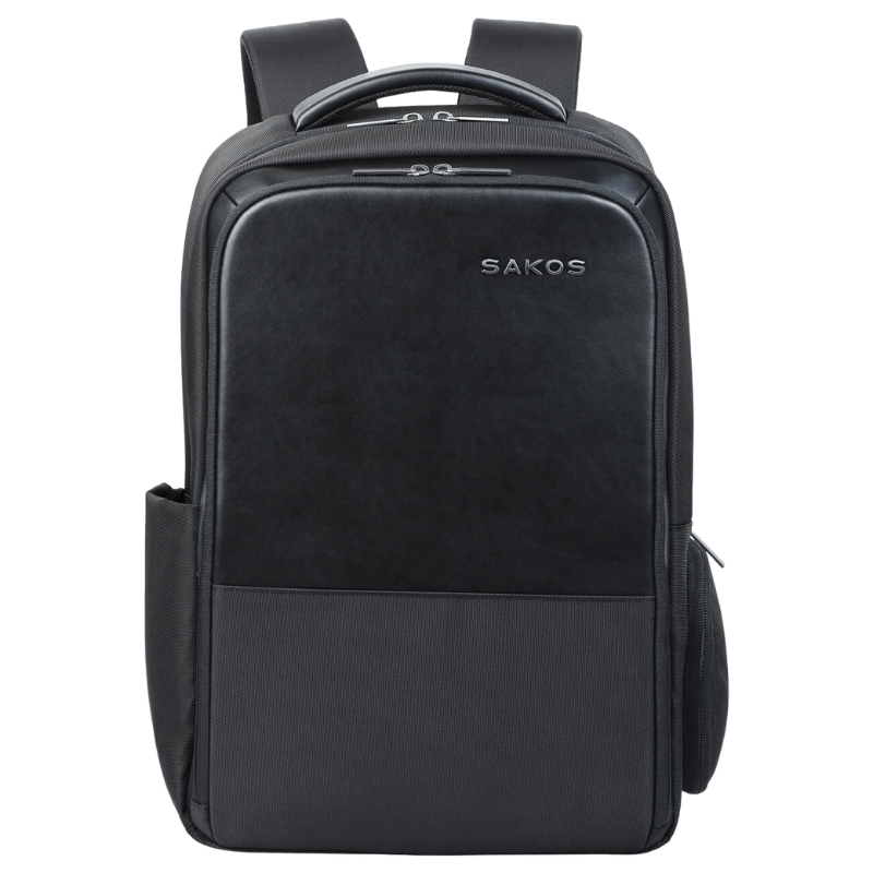 Balo Laptop 15.6 Inch SAKOS PLANUS Phối Da Cao Cấp - BH Dài Hạn