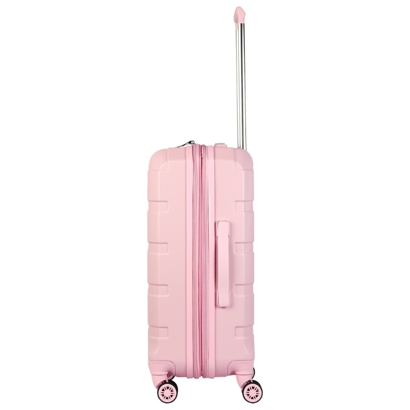 Vali kéo nhựa SAKOS Avenir size M ký gửi 24 inch có ngăn nới rộng - Cổng sạc USB - Khóa TSA