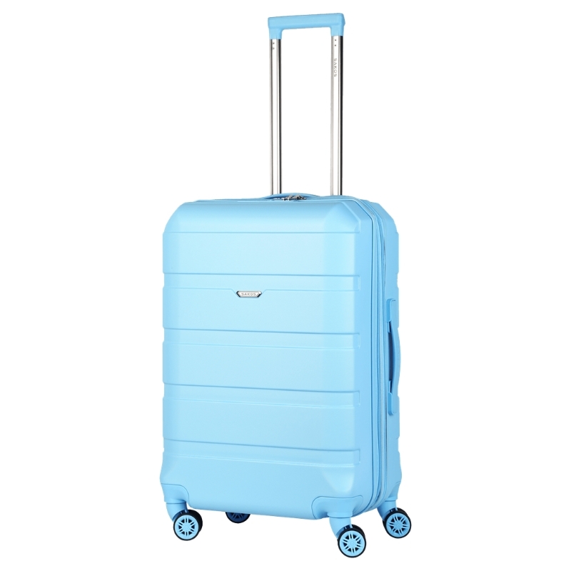 Vali kéo nhựa SAKOS Avenir size M ký gửi 24 inch có ngăn nới rộng - Cổng sạc USB - Khóa TSA