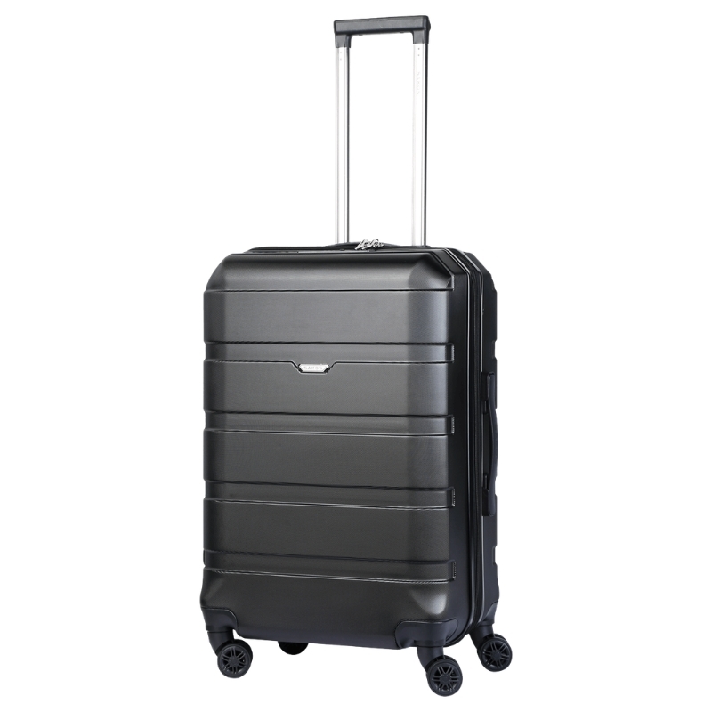 Vali kéo nhựa SAKOS Avenir size M ký gửi 24 inch có ngăn nới rộng - Cổng sạc USB - Khóa TSA