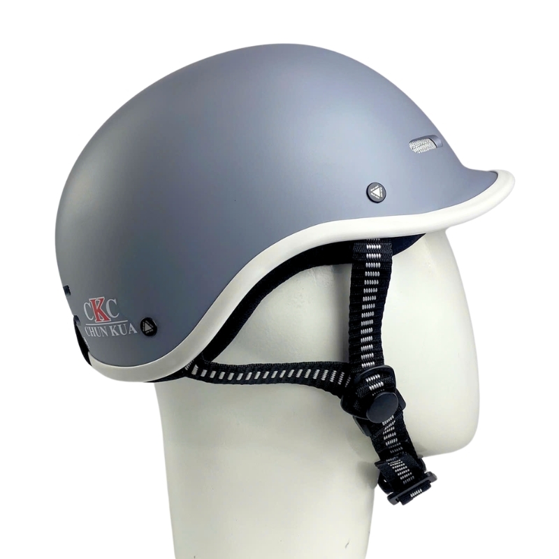 Mũ bảo hiểm cá heo 1/2 đầu ĐỨC HUY CKC 011 - MBH nửa đầu chuẩn an toàn, thoáng khí, năng động, thời trang
