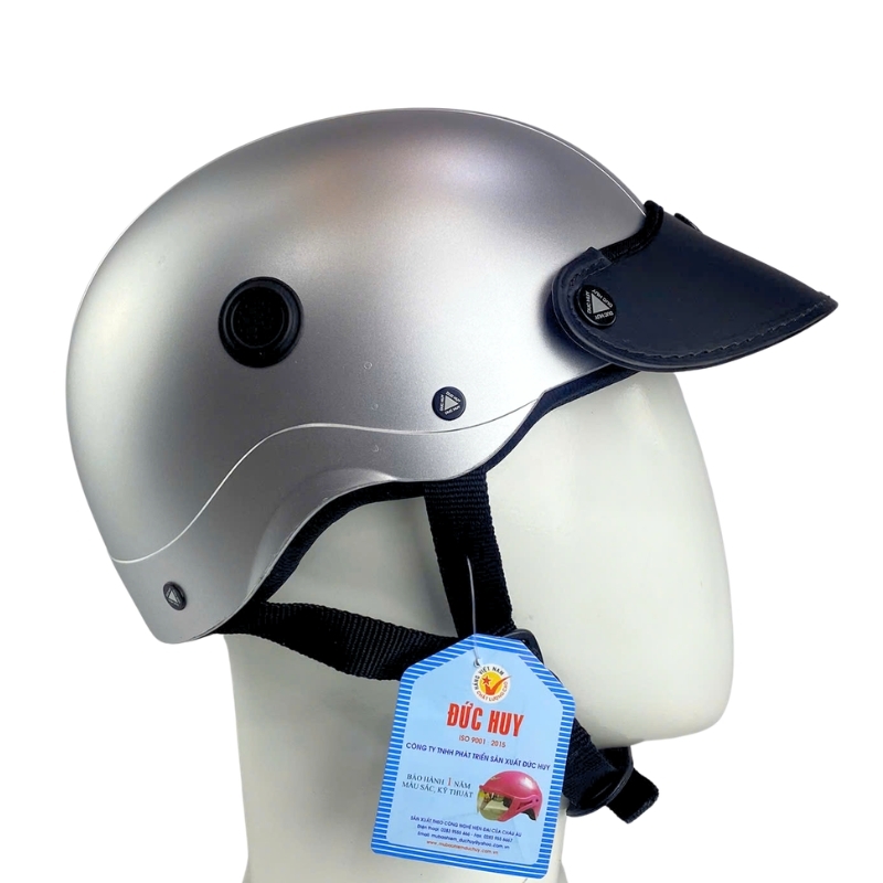 Mũ bảo hiểm 1/2 đầu mỏ da ĐỨC HUY 309 JOKO - MBH nửa đầu hiện đại, an toàn, êm nhẹ, thoải mái