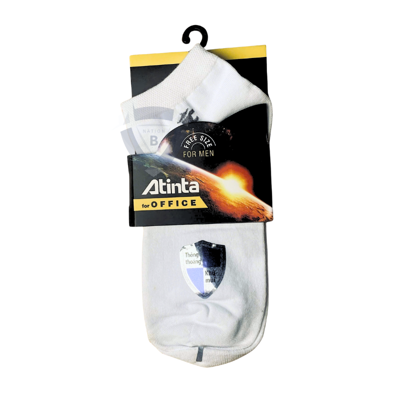 Vớ (tất) ATINTA văn phòng nam cổ ngắn 006 - Cotton cao cấp, khử mồ hôi, êm ái cả ngày - Vớ Nam Thành
