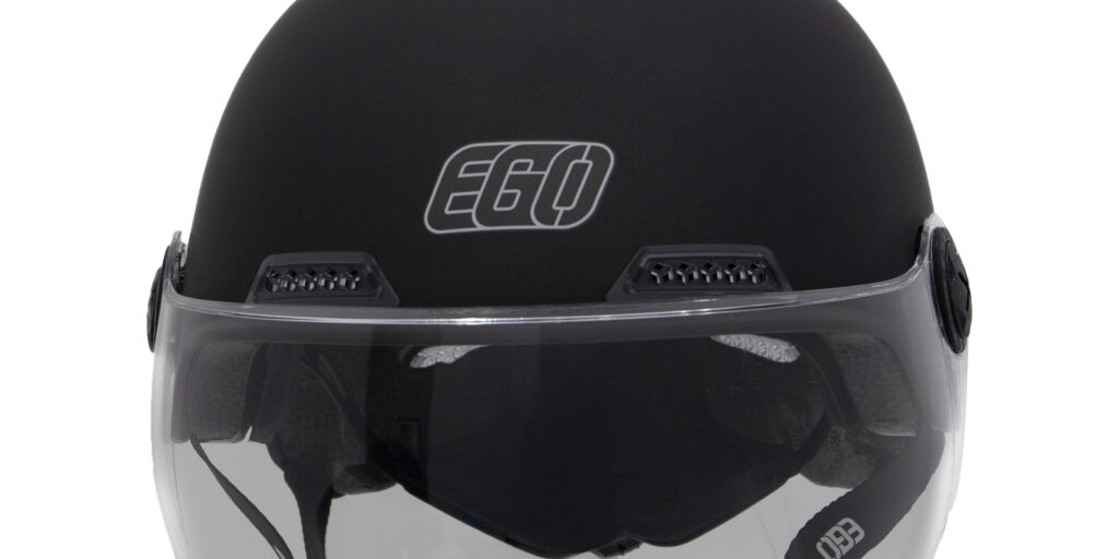 Mũ bảo hiểm 1/2 đầu EGO E-21 có kính - MBH nửa đầu an toàn, có khe thông gió, núm tăng chỉnh size linh hoạt