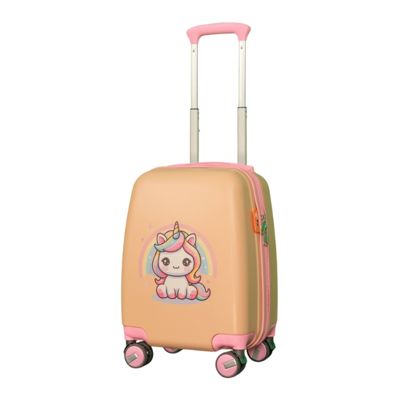 Vali kéo nhựa trẻ em HÙNG PHÁT PIKA 876 - Đáng yêu, khoang chứa rộng, bánh xe xoay 360 độ, an toàn, bền bỉ