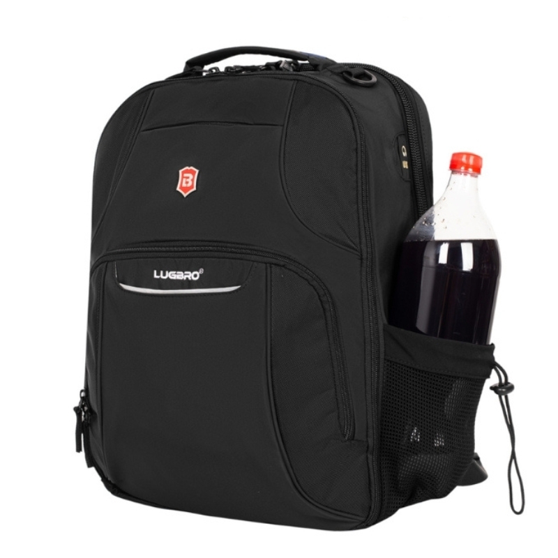 Balo laptop 17 inch LUGBRO Jamboree - Sức chứa lớn, nhiều ngăn, vải trượt nước, đai gài vali, cổng dây sạc