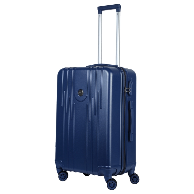 Vali kéo nhựa STARGO Brillant size M ký gửi 24 inch, khóa 3 số, có móc treo, vách ngăn chống đổ, đai chữ X