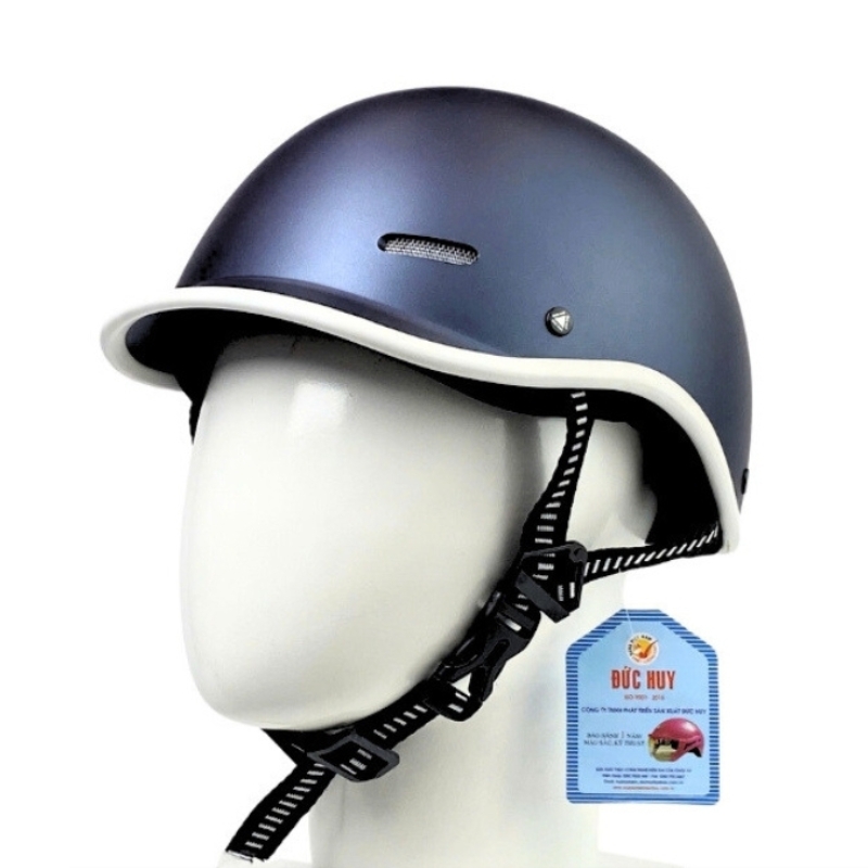 Mũ bảo hiểm cá heo 1/2 đầu ĐỨC HUY CKC 011 - MBH nửa đầu chuẩn an toàn, thoáng khí, năng động, thời trang