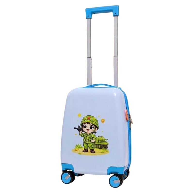 Vali kéo nhựa trẻ em HÙNG PHÁT PIKA 876 - Đáng yêu, khoang chứa rộng, bánh xe xoay 360 độ, an toàn, bền bỉ