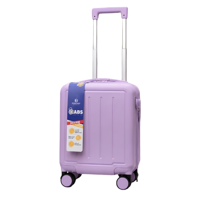 Vali kéo nhựa size xách tay cabin 16 inch HÙNG PHÁT UZO 240 / 222 có khay để ly, nhỏ gọn, thanh lịch, pastel
