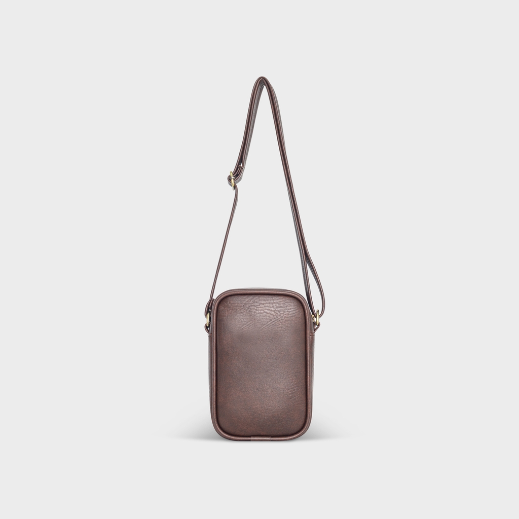 Túi đeo chéo da unisex mini FADODA FDC15 - Đựng phụ kiện nhỏ gọn, thời trang, chống thấm nước