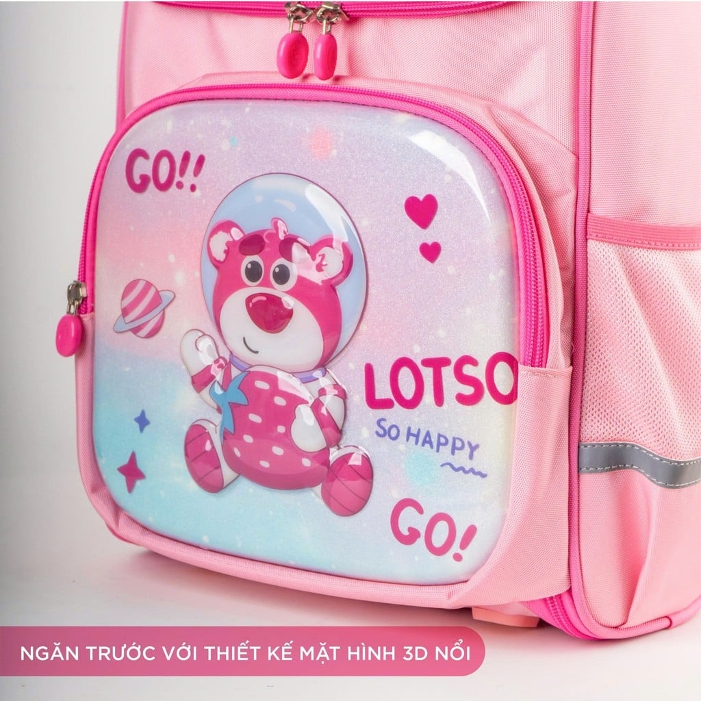 Balo chống gù MR VUI 1038 dành cho bé trai bé gái học sinh Tiểu học - Bảo vệ cột sống, quai đeo trợ lực