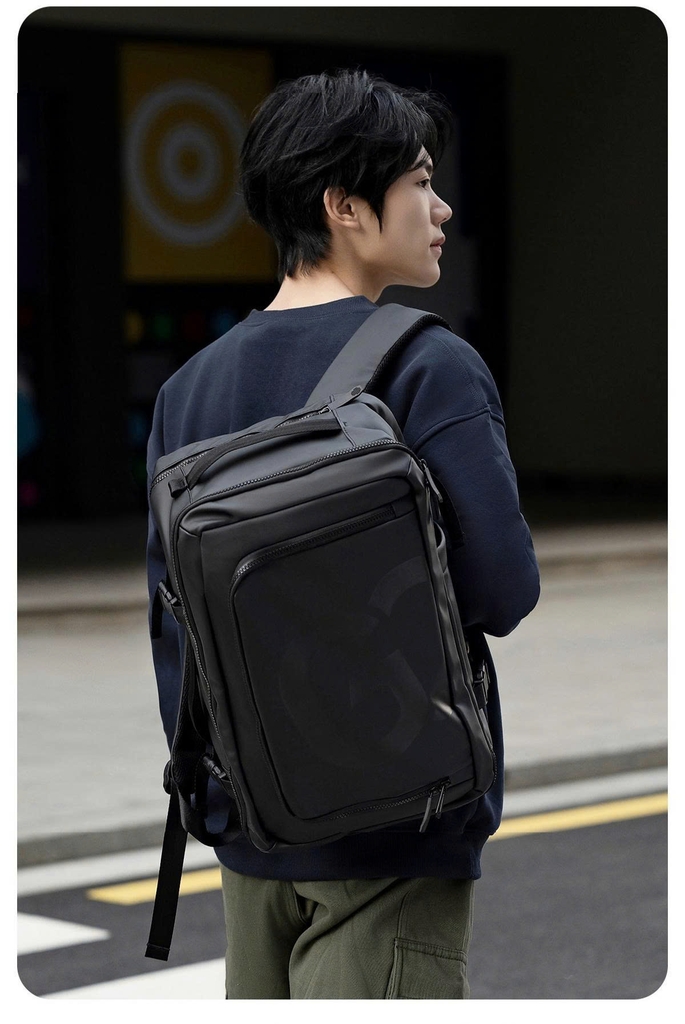 Balo du lịch / vali mini laptop 17 inch BB3200 - 28L, túi đeo chéo, ngăn laptop riêng, chống nước, gài vali