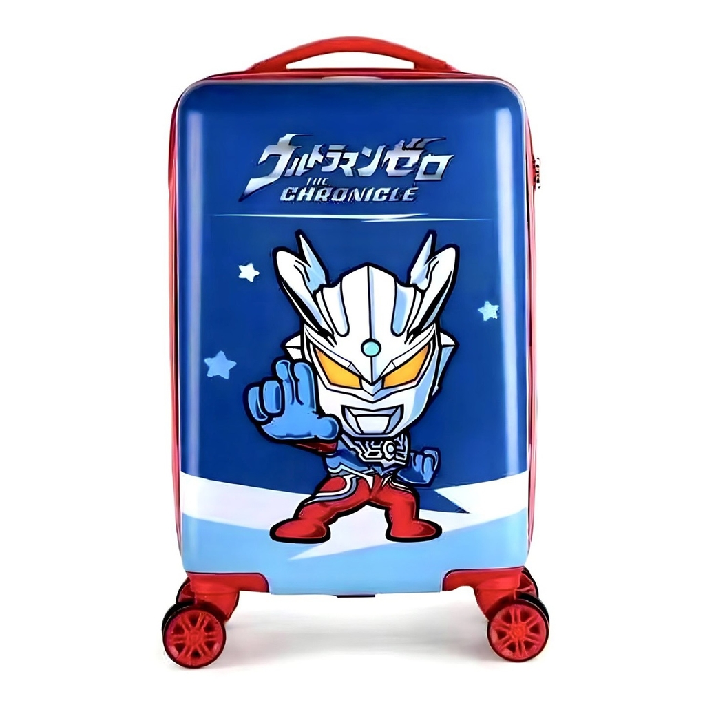 Vali Kéo Nhựa Trẻ Em BEDDYBEAR In Hình Dập Nổi 3D Ultral Man Size Xách Tay 17 inch LV-ULTRAL