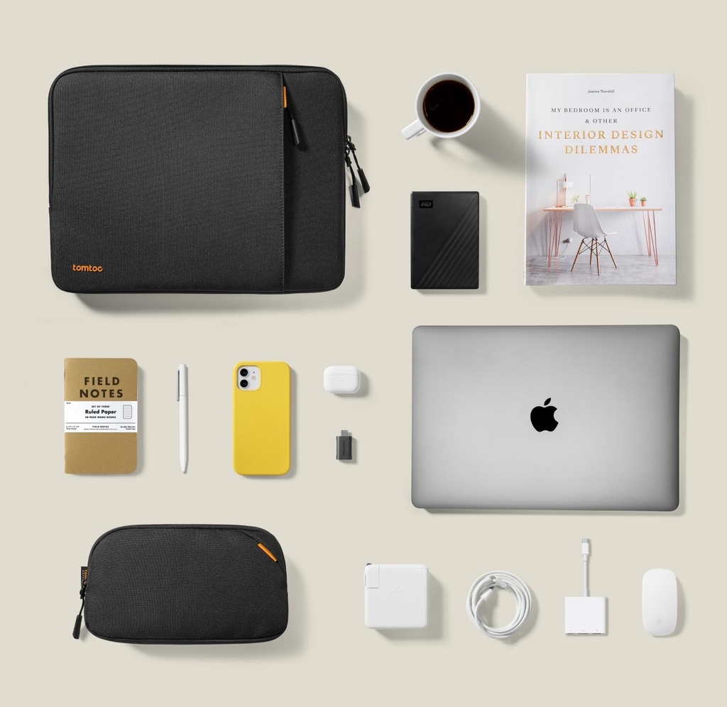 Túi Chống Sốc Laptop TOMTOC A13-C12 Sleeve Kit Macbook 13 inch 360 Protective Kèm Túi Phụ Kiện