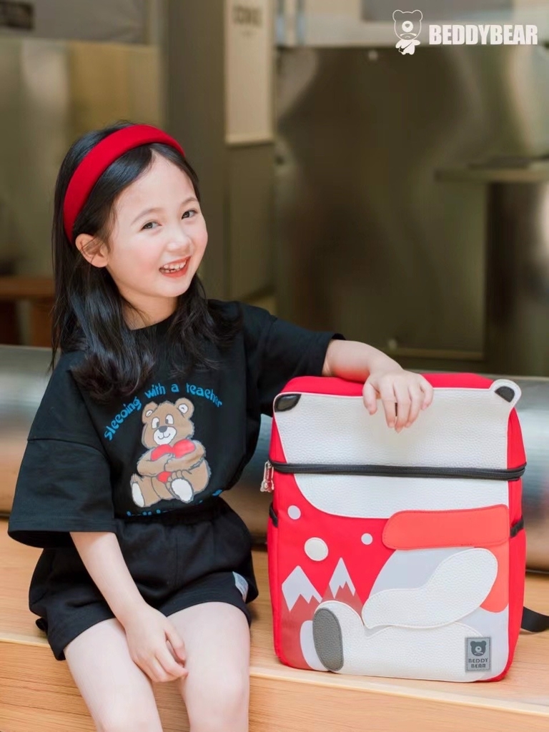 Balo Tiểu Học Chống Gù BEDDYBEAR Cute Bag Họa Tiết Gấu Bắc Cực Cho Bé YE-GAU