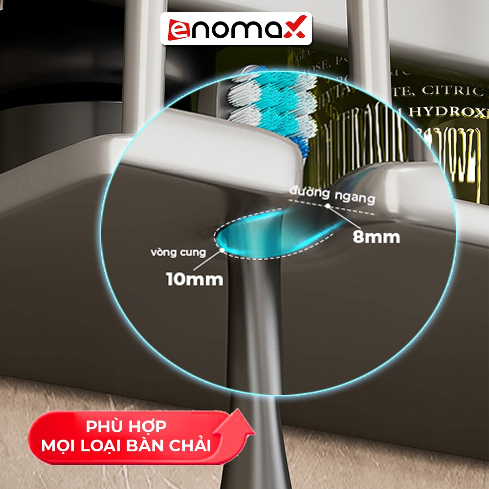 Kệ Để Bàn Chải Đánh Răng Enomax Đựng Bàn Chải Đánh Răng Chất Liệu Nhôm Hàng Không, Cài Đặt Không Cần Khoan. Nhà Tắm