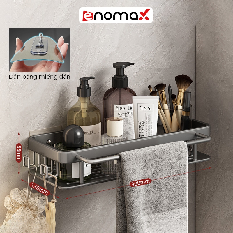 0145 / Màu Xám / Kệ chữ nhật nhôm dạng lưới